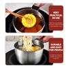 DEPILA Cast Iron Skillets Cast Iron Skillets Basting Brush Sauce Pot with Cooking Pot Chocolate Melting Pot Wax Melting Pot Silicone Brush, Stainless Candle Heater Candle Making Pots Woks view 2