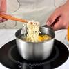 DEPILA Cast Iron Skillets Cast Iron Skillets Basting Brush Sauce Pot with Cooking Pot Chocolate Melting Pot Wax Melting Pot Silicone Brush, Stainless Candle Heater Candle Making Pots Woks view 3