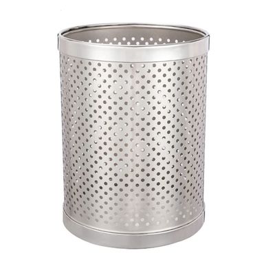 KYUSAR Trash Can Garbage Bin Stainless Steel Trash Can, Garbage Can Waste Basket Trash Bin Rubbish Bin for Bathroom, Kitchen, Home Offices, Bedroom Waste Bins Recycling Bins (Color : OneColor)