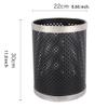 KYUSAR Trash Can Garbage Bin Stainless Steel Trash Can, Garbage Can Waste Basket Trash Bin Rubbish Bin for Bathroom, Kitchen, Home Offices, Bedroom Waste Bins Recycling Bins (Color : OneColor) view 2