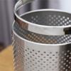 KYUSAR Trash Can Garbage Bin Stainless Steel Trash Can, Garbage Can Waste Basket Trash Bin Rubbish Bin for Bathroom, Kitchen, Home Offices, Bedroom Waste Bins Recycling Bins (Color : OneColor) view 3