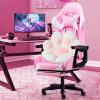 PITIKI Cat Paw Cushion Kawaii Chair Cushions 31.4 x 27.5 inch Cute Stuff Seat Pad Comfy Lazy Sofa Office Floor Pillow for Gaming Chairs Room Decor (31.4 x 27.5 inches80 x 70 cm), White view 2