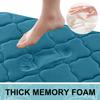 OLANLY Memory Foam Bath Mat Rug 70x24, Ultra Soft and Absorbent Bathroom Rugs, Non-Slip, Comfortable, Machine Washable Bath Carpet for Bathroom Floor, Shower and Home Decor Accessories, Peacock Blue view 3
