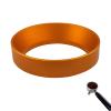 51mm Dosing Funnel, Aluminum Coffee Dosing Ring Espresso Portafilter Funnel with Magnetic Replacement for Home Cafe Barista (51mm, Gold) view 1