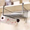 LYBLY Under Shelf Basket, Under Cabinet Basket No Drilling Undershelf Storage Basket Kitchen Hanging Under Shelf Storage Wire Basket/58 (Color : Black) view 2