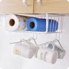 LYBLY Under Shelf Basket, Under Cabinet Basket No Drilling Undershelf Storage Basket Kitchen Hanging Under Shelf Storage Wire Basket/58 (Color : Black) view 3