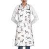 GLOVET Dog Great Dane Cooking Aprons For Women With Pockets Funny Apron Women, Waterproof Cute Apron For Bbq Pottery Cooking Kitchen Chef Waitress Bib Apron, Delantales De Cocina Para Mujer view 1