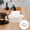Ipetboom Cotton Rope Tissue Box Napkin Storage Case Woven Cotton Decorative Holder view 2