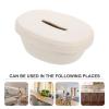 Ipetboom Cotton Rope Tissue Box Napkin Storage Case Woven Cotton Decorative Holder view 4
