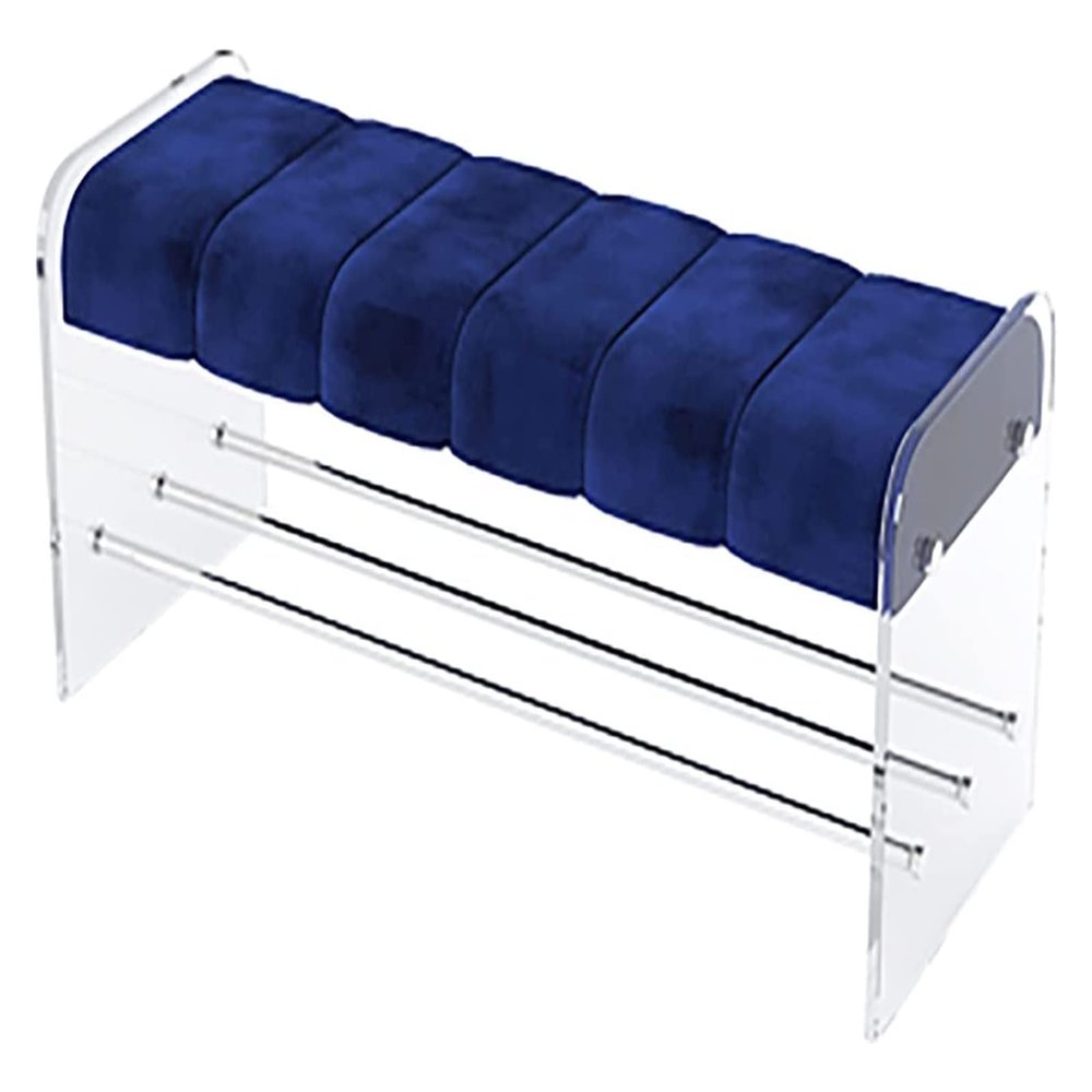 Shoe Cabinet Premium Entryway Bench Shoe Rack Bench,Acrylic Shoe Storage Bench End of Bed Bench,Comfy Upholstered Bench Entry Shoe Bench Bedroom Bench-Orange Leather 80x40x45cm ( Color : Gray Leather