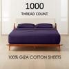 1000-Thread-Count-My-Egyptian-Giza-Cotton-Dream-Sheets-%-Pillow-Set, 4-Piece Giza Bed Sheet, Fits Mattress 12" Deep Pocket, 1000-TC High Thread Count Soft Giza Sateen Sheets - Short King, Plum view 2