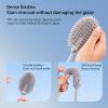 Silicone Toilet Brush - Soft Flat Toilet Brush and Holder,Silicone Flex Toilet Brush and Bathroom Crevices Brush, Compact Toilet Bowl Cleaner Brush Set, Wall Mounted/Floor Standing. (White) view 4