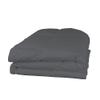 AHJ Beddings Comforter Set 7 Piece Bed in a Bag with 300GSM Comforter and 15 inch Deep Pocket Sheet Set - 600 Thread Counts, 100% Egyptian Cotton - Twin-XL Size, Elephant Grey Solid view 4