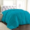 AHJ Beddings Comforter Set 7 Piece Bed in a Bag with 300GSM Comforter and 24 inch Deep Pocket Sheet Set - 600 Thread Counts, 100% Egyptian Cotton - Alaska King Size, Turquoise Blue Solid view 4