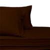 AHJ Beddings Comforter Set 7 Piece Bed in a Bag with 300GSM Comforter and 21 inch Deep Pocket Sheet Set - 600 Thread Counts, 100% Egyptian Cotton - Olympic Queen Size, Chocolate Solid view 4