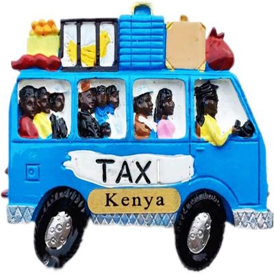 Blue Taxi South Africa Magnet Fridge Refrigerator Magnet Decoration Sticker Souvenir Resin Crafts Kitchen Whiteboard