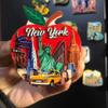 Blue Taxi South Africa Magnet Fridge Refrigerator Magnet Decoration Sticker Souvenir Resin Crafts Kitchen Whiteboard view 3