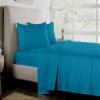 AHJ Beddings Comforter Set 7 Piece Bed in a Bag with 300GSM Comforter and 15 inch Deep Pocket Sheet Set - 600 Thread Counts, 100% Egyptian Cotton - Olympic Queen Size, Turquoise Blue Solid view 3