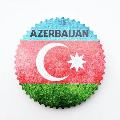 Flag Azerbaijan Magnet Fridge Refrigerator Magnet Decoration Sticker Souvenir Resin Crafts Kitchen Whiteboard