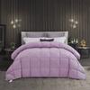 AHJ Beddings Comforter Set 7 Piece Bed in a Bag with 300GSM Comforter and 24 inch Deep Pocket Sheet Set - 600 Thread Counts, 100% Egyptian Cotton - Alaska King Size, Lilac Solid view 1