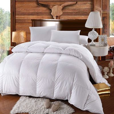 AHJ Beddings Comforter Set 7 Piece Bed in a Bag with 300GSM Comforter and 24 inch Deep Pocket Sheet Set - 600 Thread Counts, 100% Egyptian Cotton - Twin-XL Size, White Solid