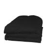 AHJ Beddings Comforter Set 7 Piece Bed in a Bag with 300GSM Comforter and 24 inch Deep Pocket Sheet Set - 600 Thread Counts, 100% Egyptian Cotton - Grand King Size, Black Solid view 4