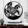 Wall Clocks for Living Room Sound Wild Horses Wall Clocks Handmade Vinyl Clocks Creative Silent Clock Living Room Bedroom Bedroom Home view 1