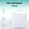ROYALE LINENS 20 x 20 Pillow Insert - Down Alternative Throw Pillows Insert - Square Pillow Pack of 2 White - Bed & Couch Pillows - Inner Cushion for Bed, Cushion for Living Room - Shams Stuffer view 2