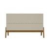 Manhattan Comfort Gales 48.5-Inch Mid-Century Modern Sideboard Buffet Cabinet with Storage for Dining Room, 3 Soft Close Doors with 2 Narrow and Large Fixed Shelves, Off-White view 4