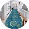 SEVEEZ Runner Rug, Entrance Mat for Hallway, Blue Runner Rugs for Entrance Stair, Can Be Arbitrarily Cut Area Rug, Non-Slip Washable Carpet Runner for Kitchen Study (Size : 1.2x10m) view 1