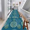 SEVEEZ Runner Rug, Entrance Mat for Hallway, Blue Runner Rugs for Entrance Stair, Can Be Arbitrarily Cut Area Rug, Non-Slip Washable Carpet Runner for Kitchen Study (Size : 1.2x10m) view 2