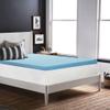 Spring Coil, 2-Inch Gel Memory Foam Mattress Topper, CertiPUR-US Certified for Superior Comfort and Support, Twin, Blue view 1