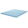 Spring Coil, 2-Inch Gel Memory Foam Mattress Topper, CertiPUR-US Certified for Superior Comfort and Support, Twin, Blue view 2