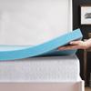 Spring Coil, 2-Inch Gel Memory Foam Mattress Topper, CertiPUR-US Certified for Superior Comfort and Support, Twin, Blue view 3
