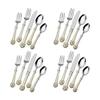Wallace Napoleon Bee Gold Accent 18/10 Stainless Steel 20pc. Flatware Set view 1