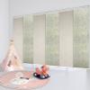 6-Panel Single Rail White Panel Track Extendable 70"-130" W x 94" H, Panel Width 23.5", Daphne, Vanilla view 1