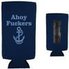Ahoy Fuckers Magnetic Slim Can Coolie (Navy Blue) view 2