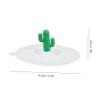 Xmas Cartoon Cactus Silicone Cup Lids 6pcs round Leak Proof Cover view 2
