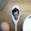 Have ANY FACE Engraved on Wooden Spoons (30cm). You choose the celebrity or supply your own family friend photo. view 4