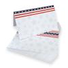Patriotic Place Cards - 25 Pack - American Flag-Themed Folded Place Cards - Perfect for 4th of July, Cocktail Parties, Backyard BBQ, and Election night decor. 2 x 3.5, Scored for Folding. view 1