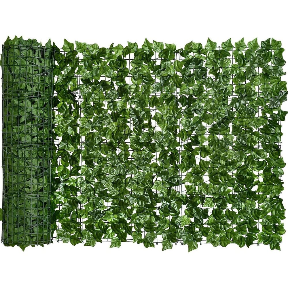 Artificial Green Backdrop Fence 1.5X3m, Artificial Ivy Garland, Green Fake Ivy, for Bedroom Decoration and Fence(Size:1.5x5m)