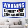 Wall Tapestry Warning Security Cameras I Use Tapestry Boys Room Decor Teenager Large Tapestry (Size : 100X150CM) view 1