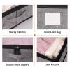 Fixwal 4 Pack Underbed Storage Containers, Below 4.5 Inches Low Profile Under Bed Organizer Clothes Storage Bins with Sturdy Sidewalls and Bottom view 3