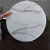 WEBUP Glass Dining Table Top 24inch 28inch 32inch 36inch 40inch Round Tempered Glass Top With Marbling, Flat Circular Sheet, 1/3" Thick (Color : A, Size : 36in/90cm) view 1