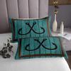 3 Piece Fishhook Pattern Quilt Bedding Set Women Aldult Lightweight Bedding Rustic Wooden Barn Bedspread Set Go Fishing Bedspread Coverlet Soft Microfiber Home Quilt Set for King Bed All Season view 3