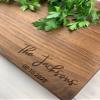Personalized Cutting Board, Engraved Cutting Board, Couples Gift, Wedding Gift, Engagement Gift, Anniversary Gift, Cheese Board, 068 (Cherry, 14" x 11") view 2
