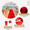3M 5M 10M Wedding Aisle Runner Carpet, 2mm Thickness Polyester Non-Slip Runner Rugs Red Runway Rug for Church Party Decoration Prom Outdoor, Walkway Floor Mat Hallway Carpet Roll(1.2x10m) view 3