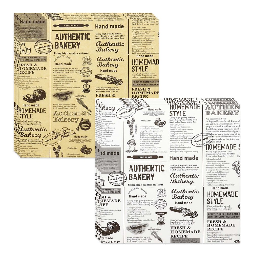 400 Pcs Food Paper Sheets, 10"x10" Premium Deli Paper Sheets, Water & Grease Resistant, Greaseproof Liners for Food Boats, Food Basket Sheets for BBQ, Picnic, Tray Liner