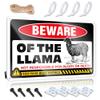 Small Metal Tin Beware of Llama Sign Man Cave Decorations Bedroom Accessories (Size : 30X40CM) view 1