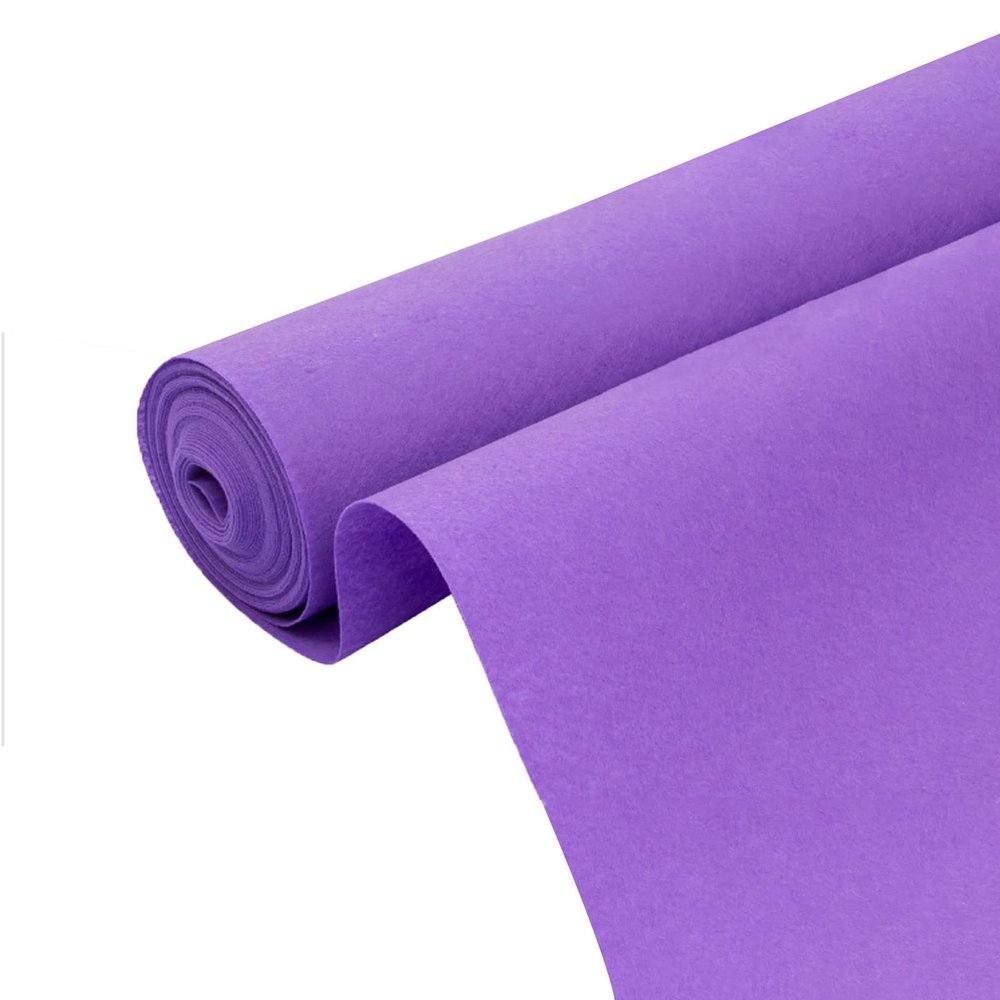 Purple Aisle Runners for Weddings Carpet, Runner Runway Rug with 1 Piece Tape 2 mm Thick Polyester Aisle Runner Mat, Reception Rug Exhibition Carpet Disposable Rug (Size : 1x10m)